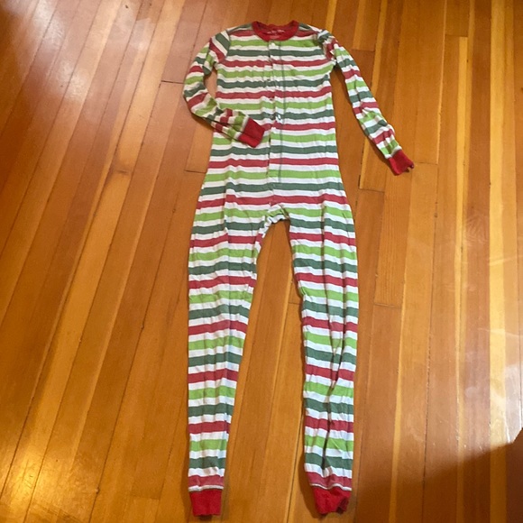 Little Blue House by Hatley, Christmas Stripe Union Suit (unisex) - Picture 2 of 4
